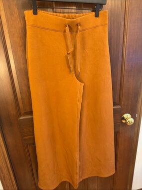SPANX Wide Leg Drawstring Pants in Rust Color